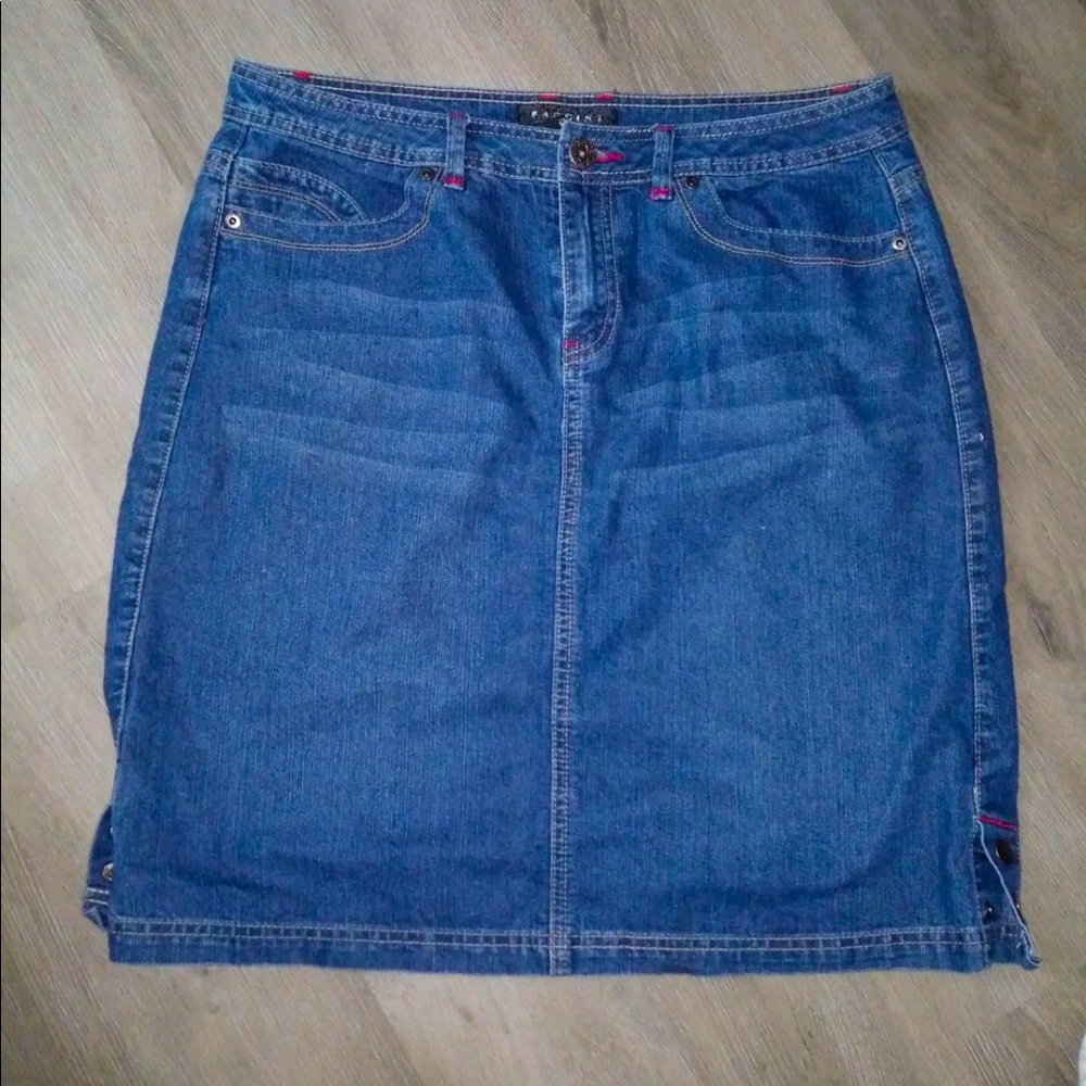 Baccini Denim Skirt Size 14